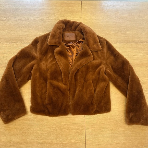 Blank NYC Brown Teddy Jacket - Picture 3 of 6